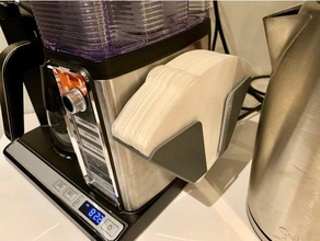 4 coffee filter holder 2 halves kitchen dining maker organization 3d print model - Mito3D