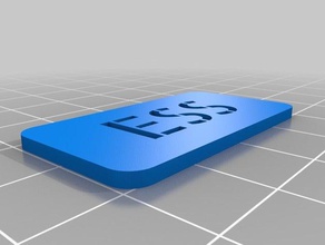ess Zeichen logos angepasst 3d print model - Mito3D