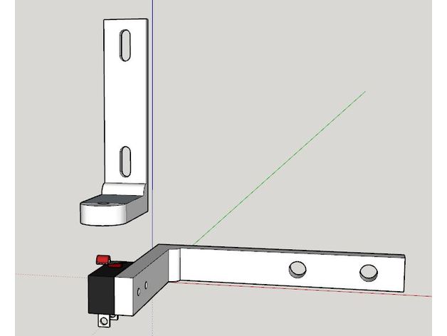 sur8 de l'axe z réglage fin l'arrêter 3d l'imprimante pièces 2040 extrusion anet a8 butée 3D print model - Mito3D