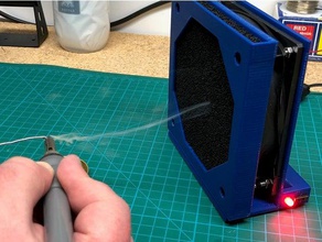 solder fume extractor 120mm fan tools cpu soldering 3d print model - Mito3D