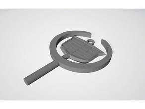 cadillac logo de voiture trousseau clés des véhicules auto deville plaque signalétique 3d print model - Mito3D