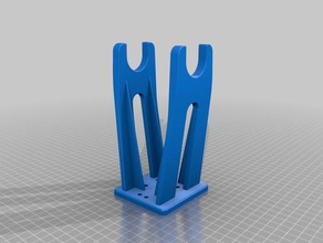 doble soporte de bobina pie 3d la impresora accesorios 3d print model - Mito3D