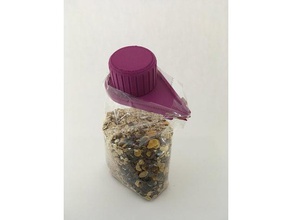borsa clip cap cucina pranzo di cereali caffè muesli sacchetto plastica 3d print model - Mito3D