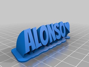alonso office customized 3d print model - Mito3D