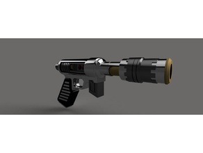 disruptor pistola de kotor inspirado props blaster starwars 3d print model - Mito3D