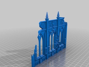 kat Bazilikası binalar yapılar arazi wargame warhammer 40k 3d print model - Mito3D