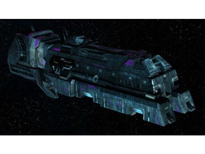 dunov battlecruiser video games battleship starship game 3d print model - Mito3D