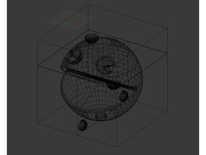 pacman molde de 3 peças criaturas 3d print model - Mito3D