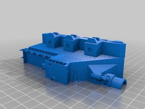 giant command vehicle 8mm toys games 6mm adeptus titanicus epic scale 3d print model - Mito3D