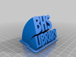 bhs library office customized 3d print model - Mito3D