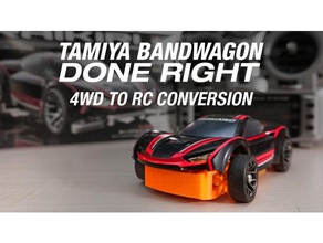 tamiya 4wd rc conversion diy remote control 3d print model - Mito3D