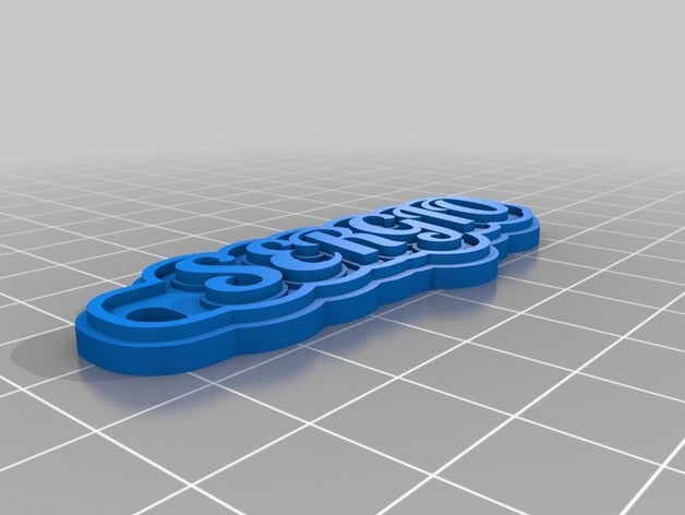 sergio keychains customized 3D print model - Mito3D