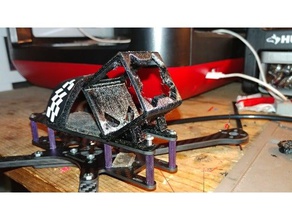 gopro monte iflight xl55 low rider quadro rc veículos drone fpv montagem de câmera corrida sessão 3d print model - Mito3D