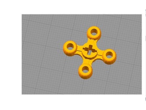lego engranaje de 4 dientes los juguetes juegos ladrillo compatible technic 3d print model - Mito3D