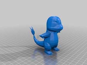 004 charmander creatures pokemon 3d print model - Mito3D