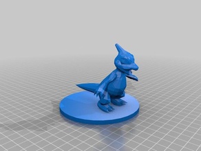 005 charmeleon le creature pokemon 3d print model - Mito3D