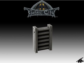 tilescape gothic city ladder- our new kickstarter now live props 3d print model - Mito3D