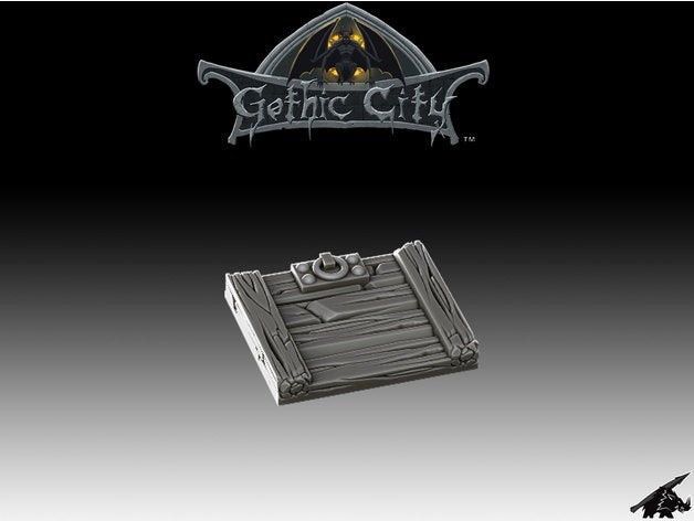 tilescape gotische Stadt Falltür unsere neue kickstarter jetzt live Requisiten frostgrave heroquest warhammer quest 3D print model - Mito3D