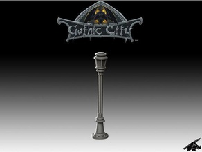 gothic city lamp post our new kickstarter now live props 3d print model - Mito3D