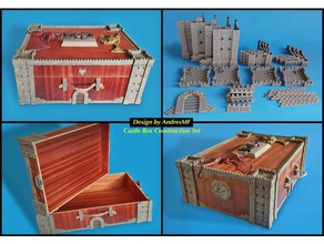 kale kutu yapımı ayarlayın organizasyon caja castlebox inşaat oyuncaklar dd dragones mazmorras ejderhalar dungeons dragons oyun kit maletin depolama yararlı 3d print model - Mito3D