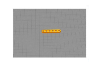 lego tehni metade do feixe 6 brinquedos jogos compatível 3d print model - Mito3D