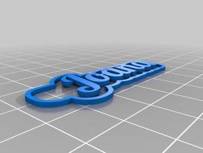 joana letras Schlüsselanhänger angepasst 3d print model - Mito3D