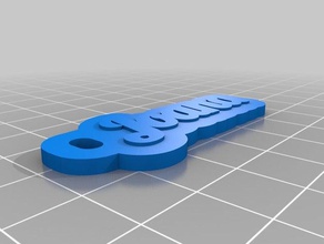 joana base keychains customized 3d print model - Mito3D