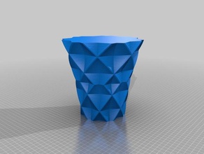 il mio personalizzato geometriche vaso arte 3d print model - Mito3D
