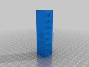 temperature calibration tower cr-10s pro creality 3d pla filaments printing tests customized 3d print model - Mito3D