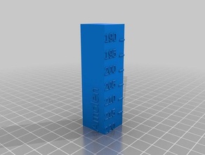 calibração de temperatura torre cr-10s pro amolen pla filamentos 3d impressão testes personalizado 3d print model - Mito3D