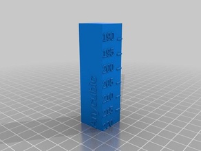 calibración de la temperatura torre cr-10s pro anycubic pla filamentos 3d impresión pruebas personalizado 3d print model - Mito3D