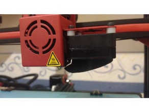 duto do ventilador alfawise sub-20 3d a impressora partes 40mm fã atualização 3d print model - Mito3D