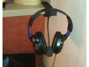 headphone holder audio headphones 3d print model - Mito3D