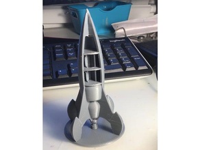 roket retro kesit araçlar 3d print model - Mito3D