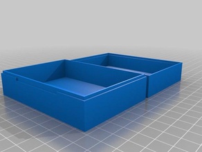 meine angepasste parametrische aufklappbaren box plus druckbaren einem Stück Container 3d print model - Mito3D