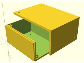 nur ein weiteres Projekt im Feld diy Gehäuse für die Elektronik openscad parametric projectbox Projekt-Gehäuse 3d print model - Mito3D