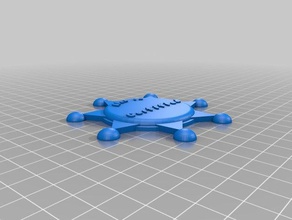 il mio personalizzato distintivo di sceriffo più v2-4 puntelli 3d print model - Mito3D