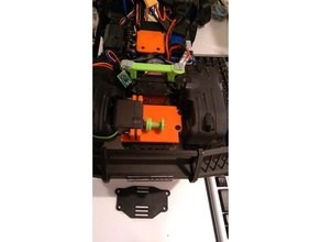 trx4 bronco mont servo-treuil avant le bac rc des véhicules servo treuil traxxas trx-4 sport 3d print model - Mito3D