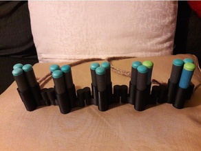 foam dart chain link type triple holder nerfx-shot types toy game accessories xshot 3d print model - Mito3D
