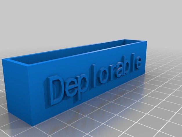 deplorable business card holder office customized 3D print model - Mito3D