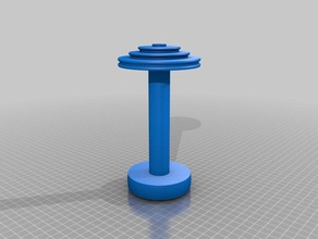 louet roda de fiação da bobina hobby personalizado 3d print model - Mito3D