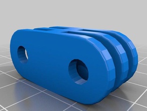 triplo da gopro câmera personalizado 3d print model - Mito3D