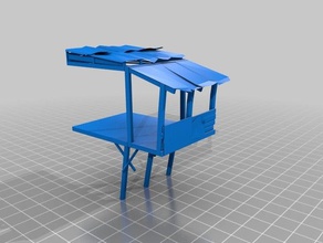 damaged failing wooden shacks toys games fo4 fww tnt 3d print model - Mito3D
