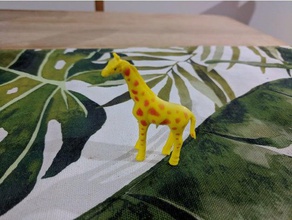 la jirafa a los animales áfrica juguete 3d print model - Mito3D