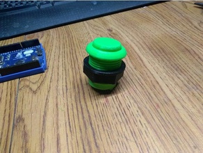 arcade botão usar o micro-interruptor de vídeo jogos 3d print model - Mito3D