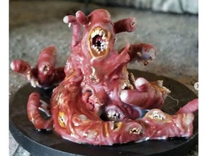 gibbering mouther horde creatures dnd miniature 3d print model - Mito3D