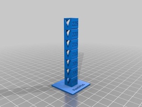 fervi esencial pla-Temperatur-Turm 3d drucken tests angepasst 3d print model - Mito3D