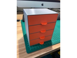 organizer 4 drawer 3d printing 3d print model - Mito3D