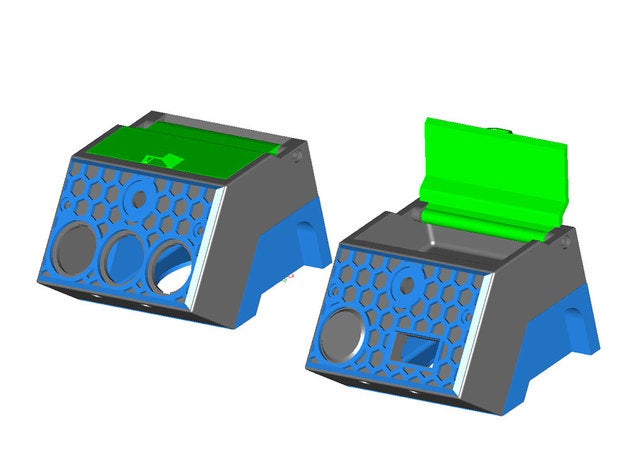 pwm fan controller switch panel 2020 step files 3d printer parts button case stp 3D print model - Mito3D