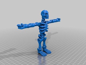 esqueleto 3d impressão tinkercad 3d print model - Mito3D